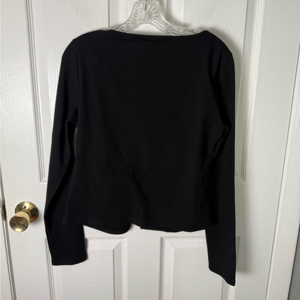 Reformation Silas Knit Top in Black L - Picture 4 of 6